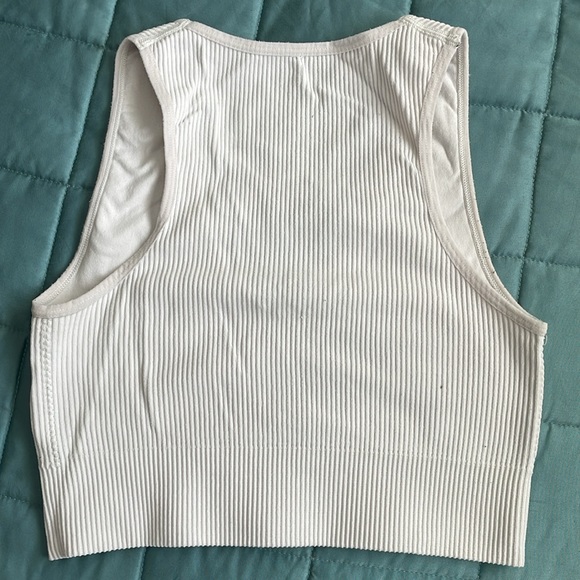 Garage white xs seamless ribbed tank - Picture 2 of 2